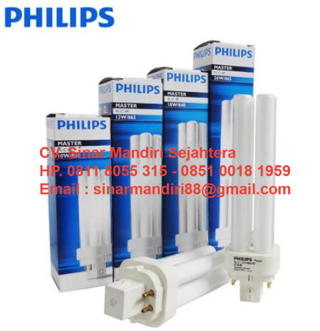 Lampu PLC Philips 2 Pin / 4 Pin 10W,13W,18W,26W